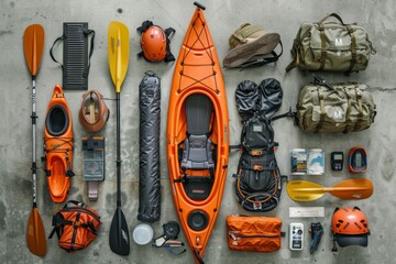 High angle of Kayaking tool set 
