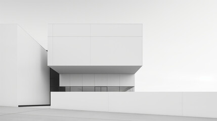 Sleek and contemporary building design featuring clean lines and a warm gray palette