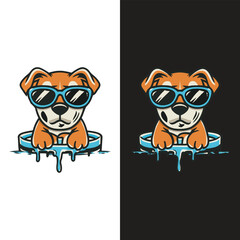 vector dog t shirt design
