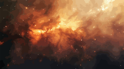 Stars dust and gas nebula in a far galaxy. Elements o