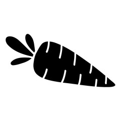 carrot vegetable glyph icon