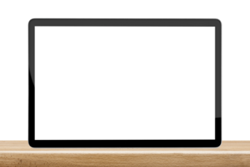 tablet is on the table