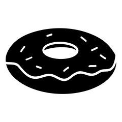 donut cake glyph icon