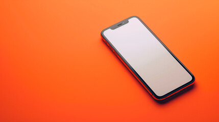 Fototapeta premium blank smartphone screen for advertising