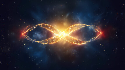 Abstract infinity symbol