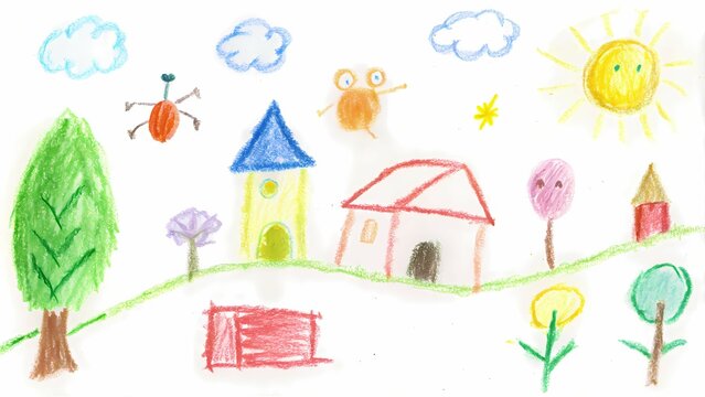 Joyful Colors, 4-7 Years Old Artist's Crayon Masterpieces