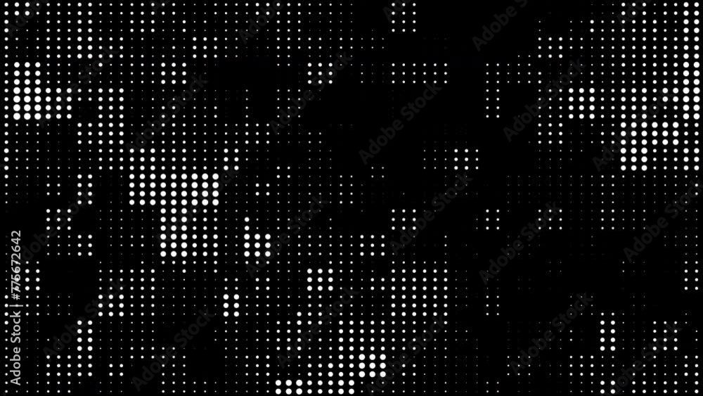 Poster abstract black and white gradient halftone dotted background with a pop cartoon comic motion pattern