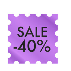 40 percent discount sale 