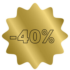 40 percent discount sale