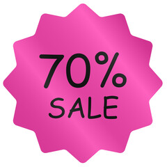 70 percent discount sale