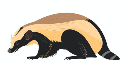 Nambat australian marsupial anteater. Vector isolated - obrazy, fototapety, plakaty