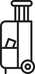 Luggage Line Icon