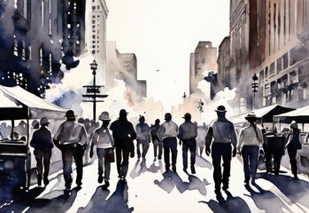 Obraz premium Labour Day watercolor
