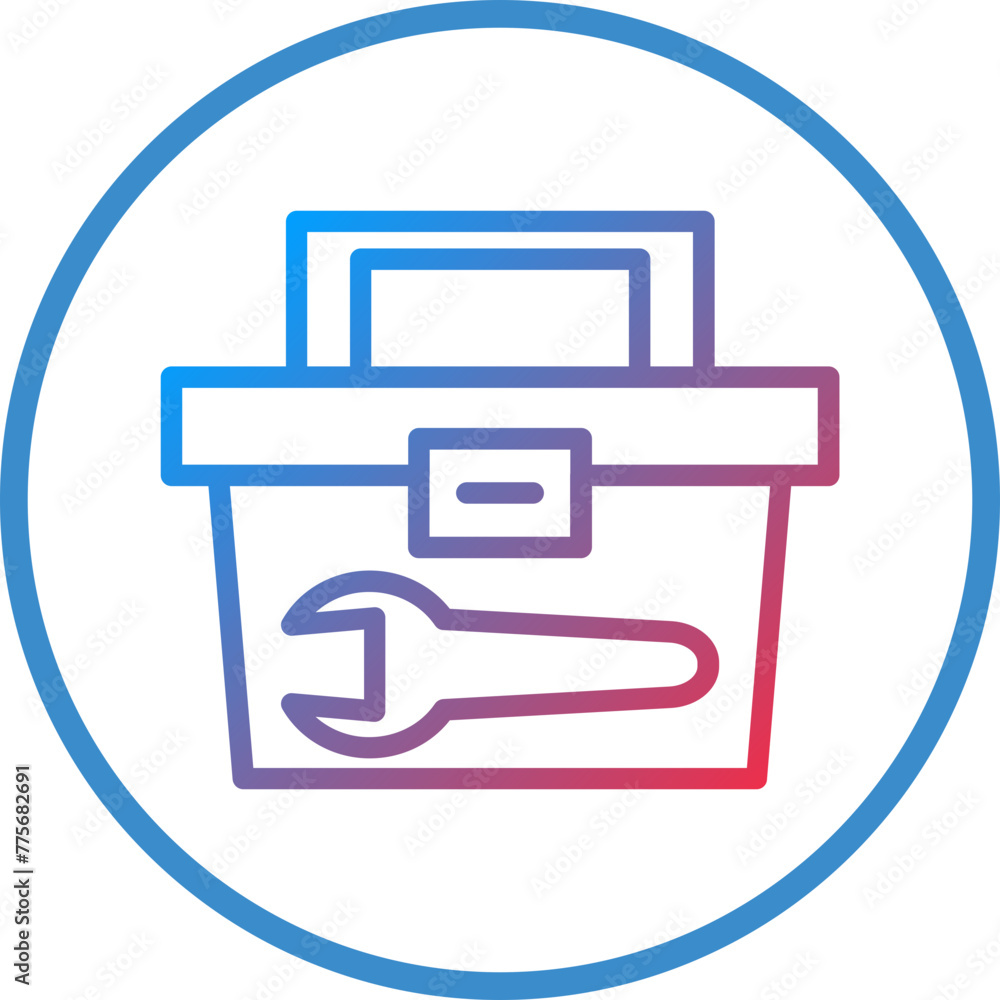 Poster vector design tool box icon style
