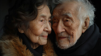 Elderly Couple Shares a Lifetime of Love, Warmth in Winter