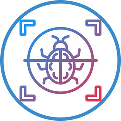 Vector Design Virus Scan Icon Style