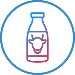 Vector Design Milk Bottles Icon Style