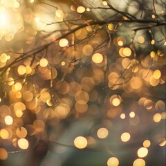 Dreamy Bokeh Effect Digital Background