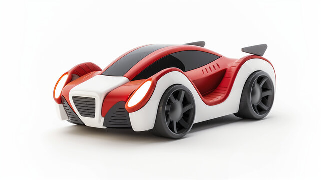 futuristic simple cute mini racing car
