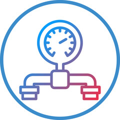 Vector Design Pressure Gauge Icon Style