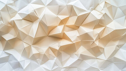 Abstract white background with diamond and triangle shapes layered in modern paper style.
