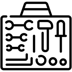 toolbox line icon