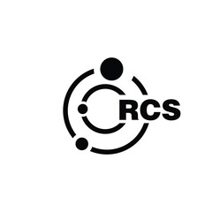 RCS letter logo design on white background. RCS logo. RCS creative initials letter Monogram logo icon concept. RCS letter design - obrazy, fototapety, plakaty