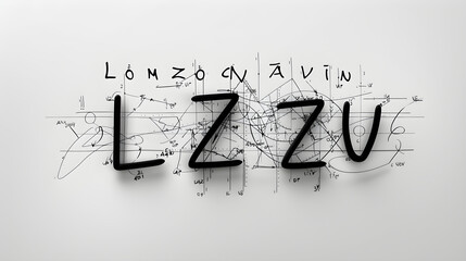 Depiction of the Lempel-Ziv Compression Algorithm Formula in Bold Black Text on White