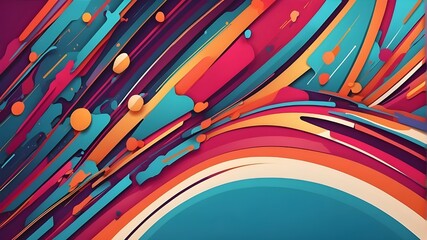 Vector Illustrations of Swirling Designs, Abstract Vector Art with Wave Patterns, Colorful Designs for Backdrops, Vector Elements in Sea-Blue Patterns, Artistic Illustrations in Colorful Lines