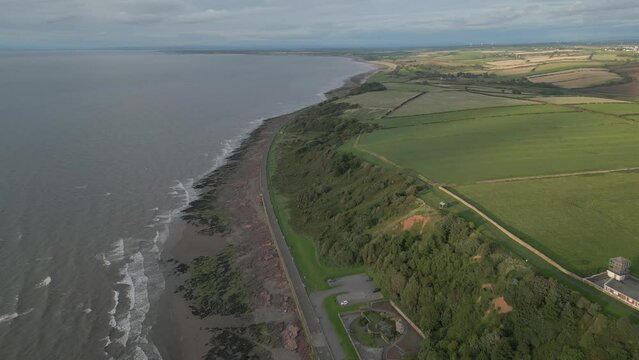 Aerial panorama of Maryport - Cumbria