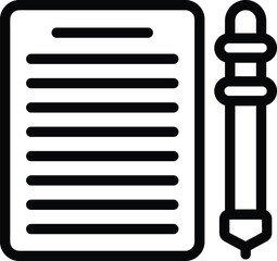 Writing letter icon outline vector. Correspondence postal service. Letters communication exchange - 775698807