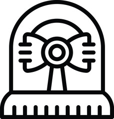 Emergency siren icon outline vector. Rescue warning. Help security service - 775700478