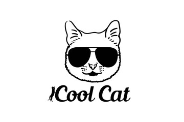 Cool cat (SVG 10800x7200)