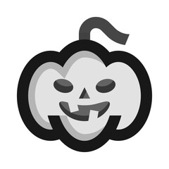 Jack Lantern Halloween Pumpkin Flat Icon