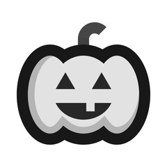 Jack Lantern Halloween Pumpkin Flat Icon