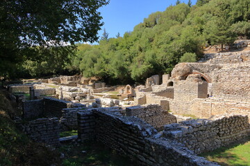 ruined city at Butrint, Albania. This Archeological site is World Heritage Site by UNESCO