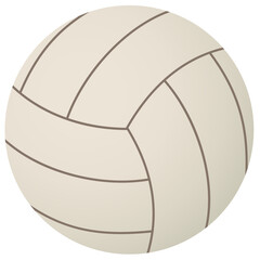 White Volleyball ball icon