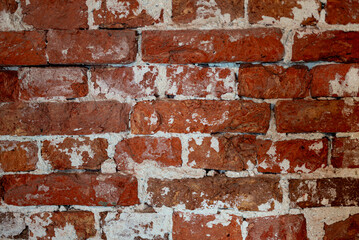 Old brick wall background. 