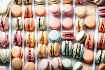 macaroons on a table