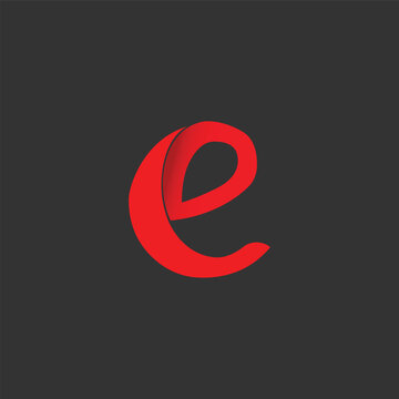 letter e logo, cool, modern and simple, suitable for your company or your own initials
