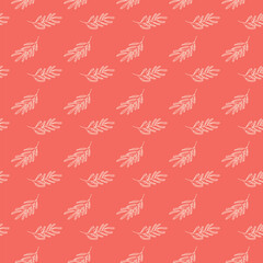 Seamless pattern of the olive branches