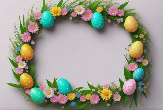 Easter egg border