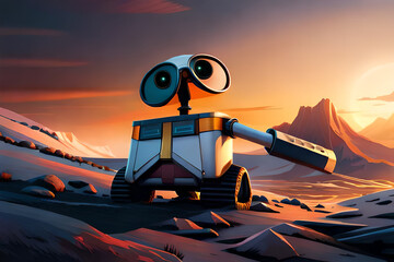 Cartoon Wall-E, Cute Wall-E Character