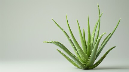 Aloe Vera plant showcasing green succulent healing medicinal properties and herbal skincare benefits