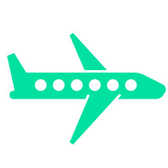 Simple plane aircraft icon
