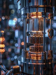 Exploring a cutting-edge quantum computing prototype in the dynamic setting of a tech startup environment.
