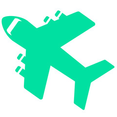 Simple plane aircraft icon