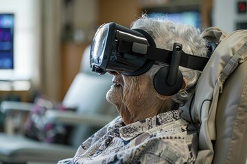 Exploring the impact of virtual reality therapy on cognitive decline through a clinical trial with a senior patient in focus.
