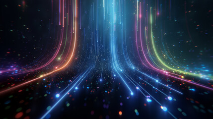 Bits of data in high speed transfer background