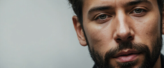 A man with a beard